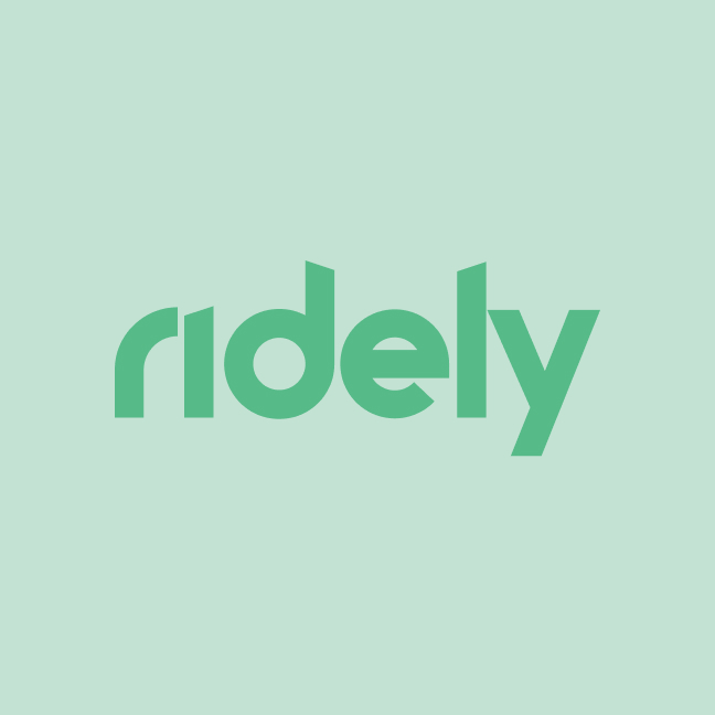 Ridely custom scooters logo design